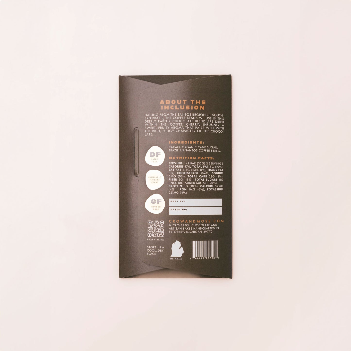 Black Coffee Dark Chocolate Bar 67%