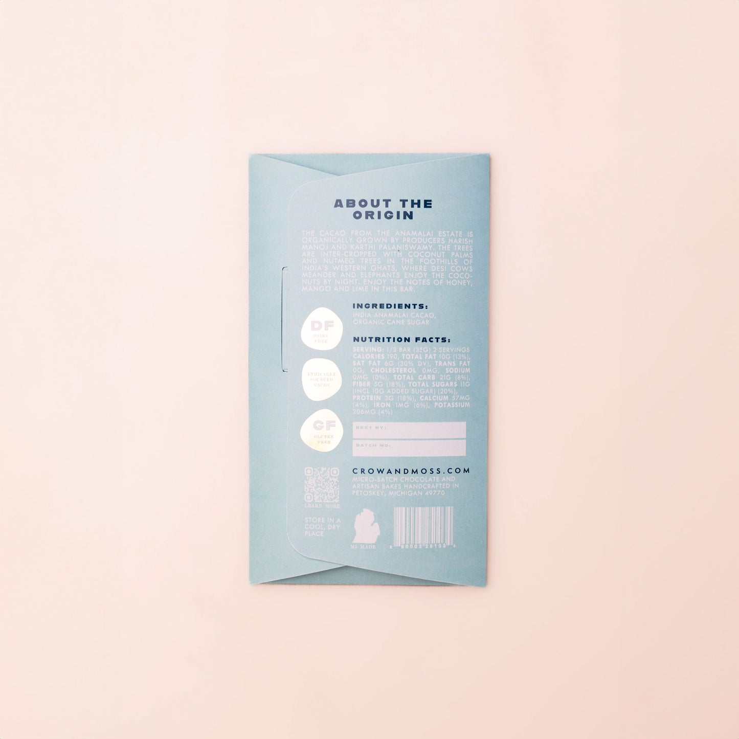 India Anamalai Dark Chocolate Bar 70%