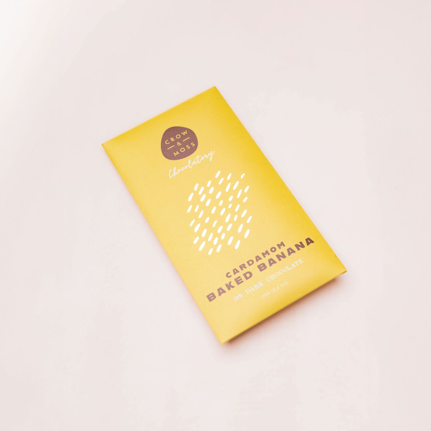 Baked Banana Cardamom Dark Chocolate Bar 65%