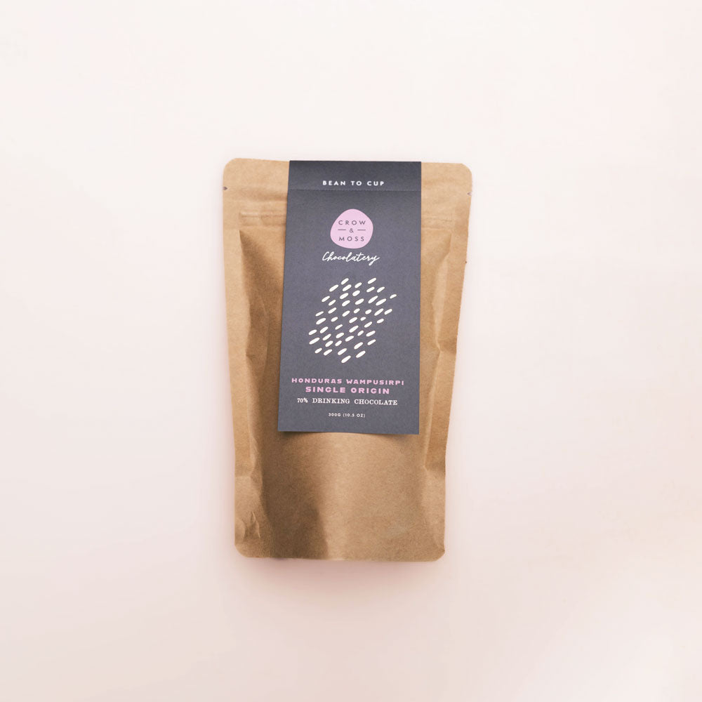 Honduras Wampusirpi Drinking Chocolate 70% – Crow & Moss Chocolate