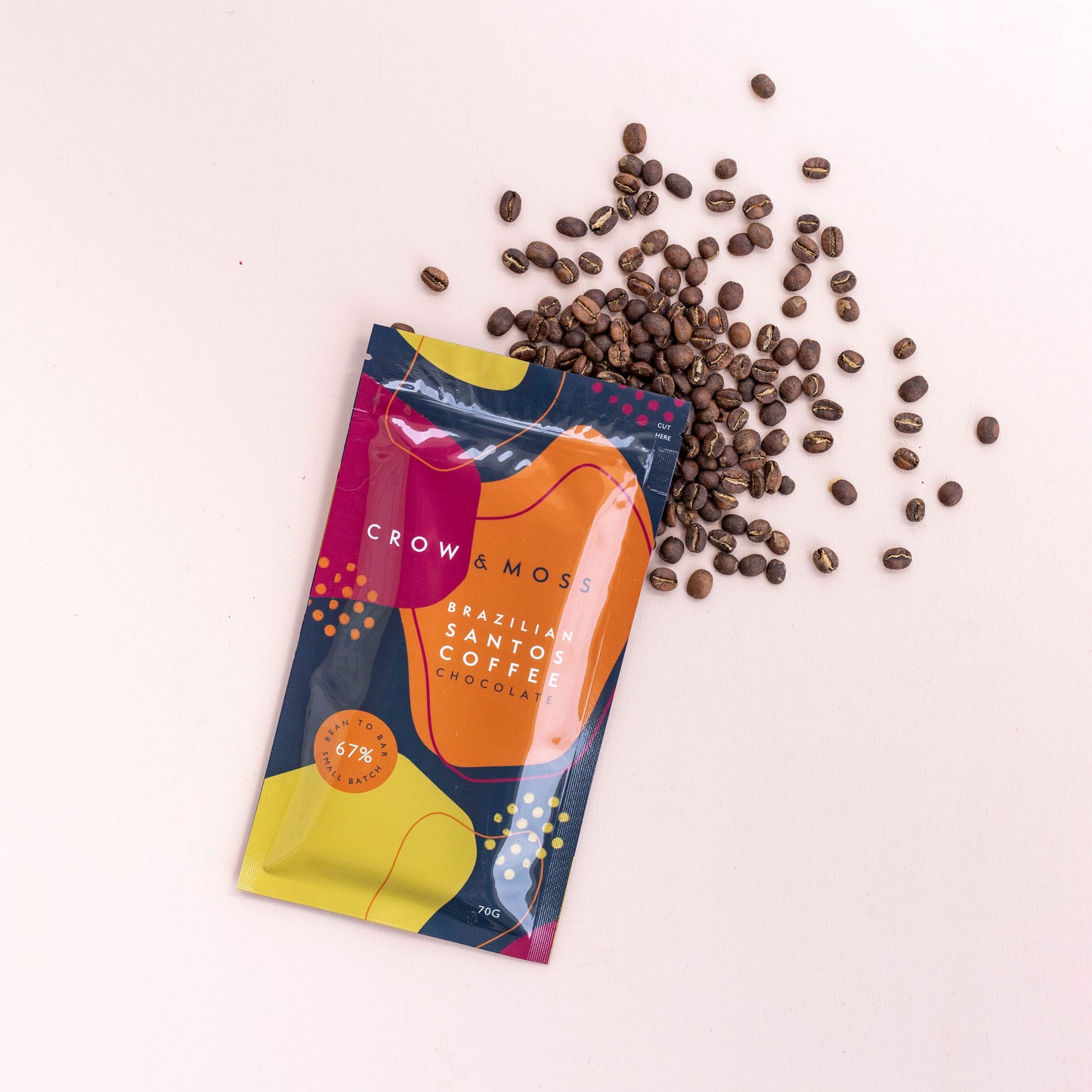 Brazilian Santos Coffee Dark Chocolate Bar 67%