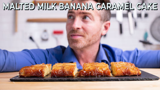 Let's Make: Malted Milk Banana Caramel Upside-down Cake
