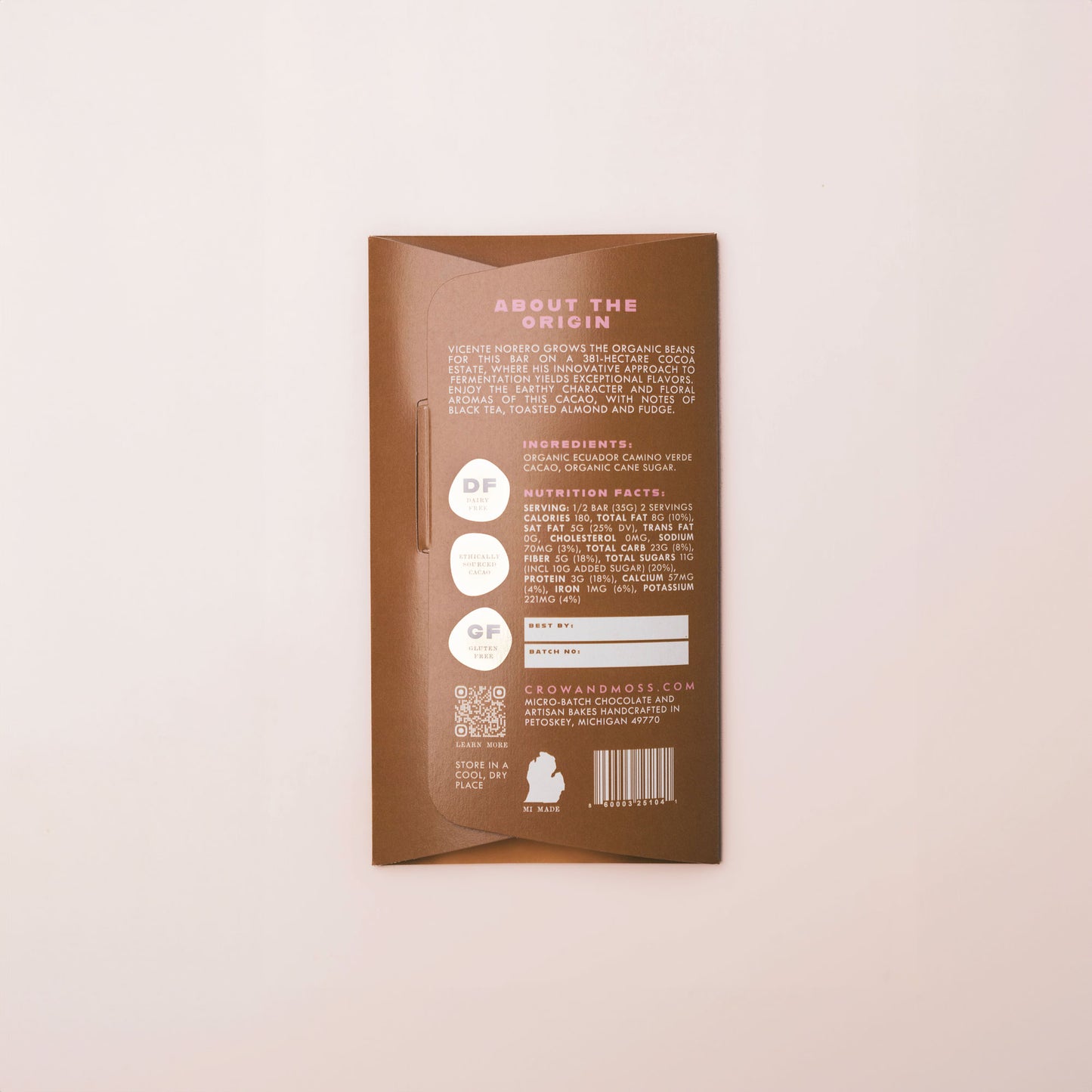 Ecuador Camino Verde Dark Chocolate Bar 70%