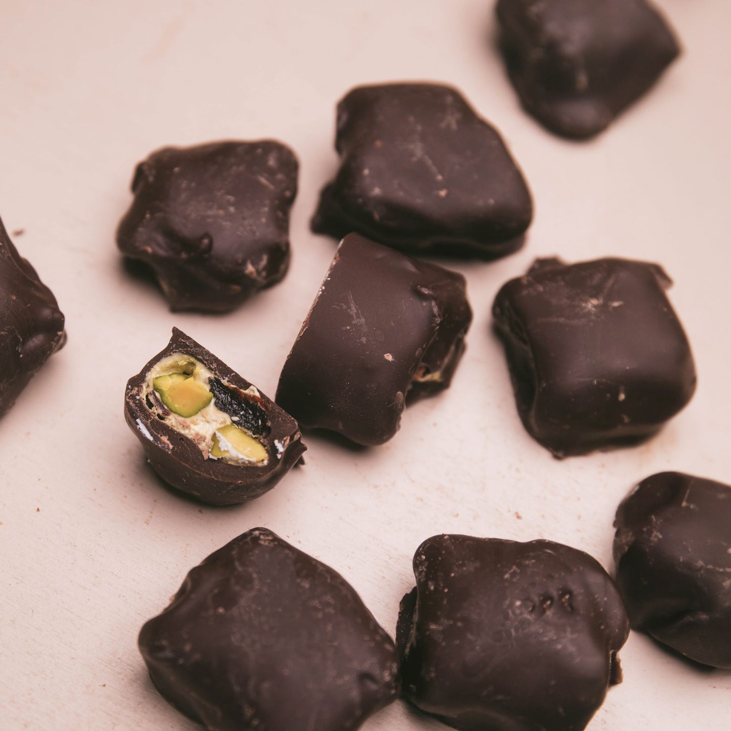 Chocolate Covered Pistachio Cherry Nougat